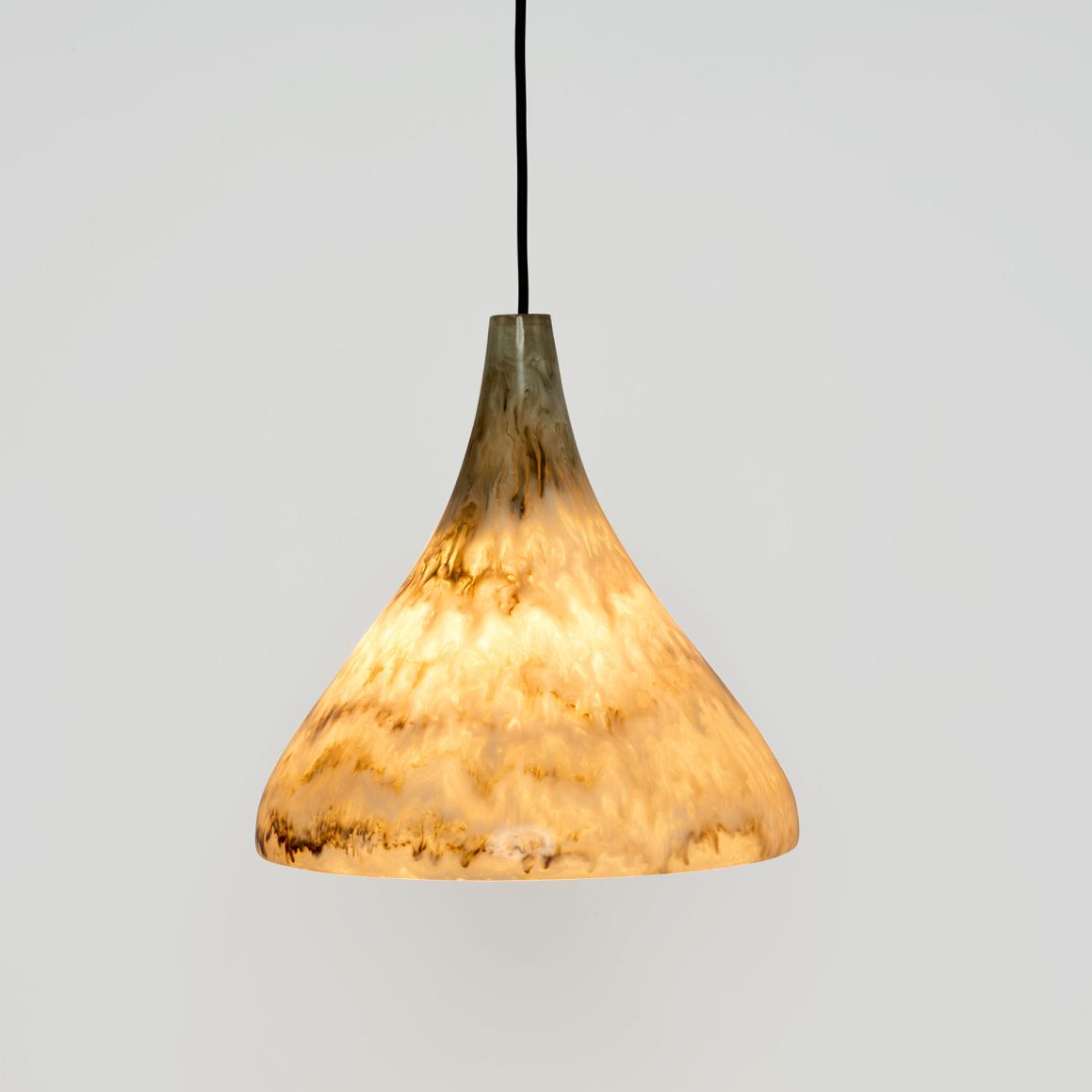 Cove Resin Wide Pendant Light Beige (Shade only)