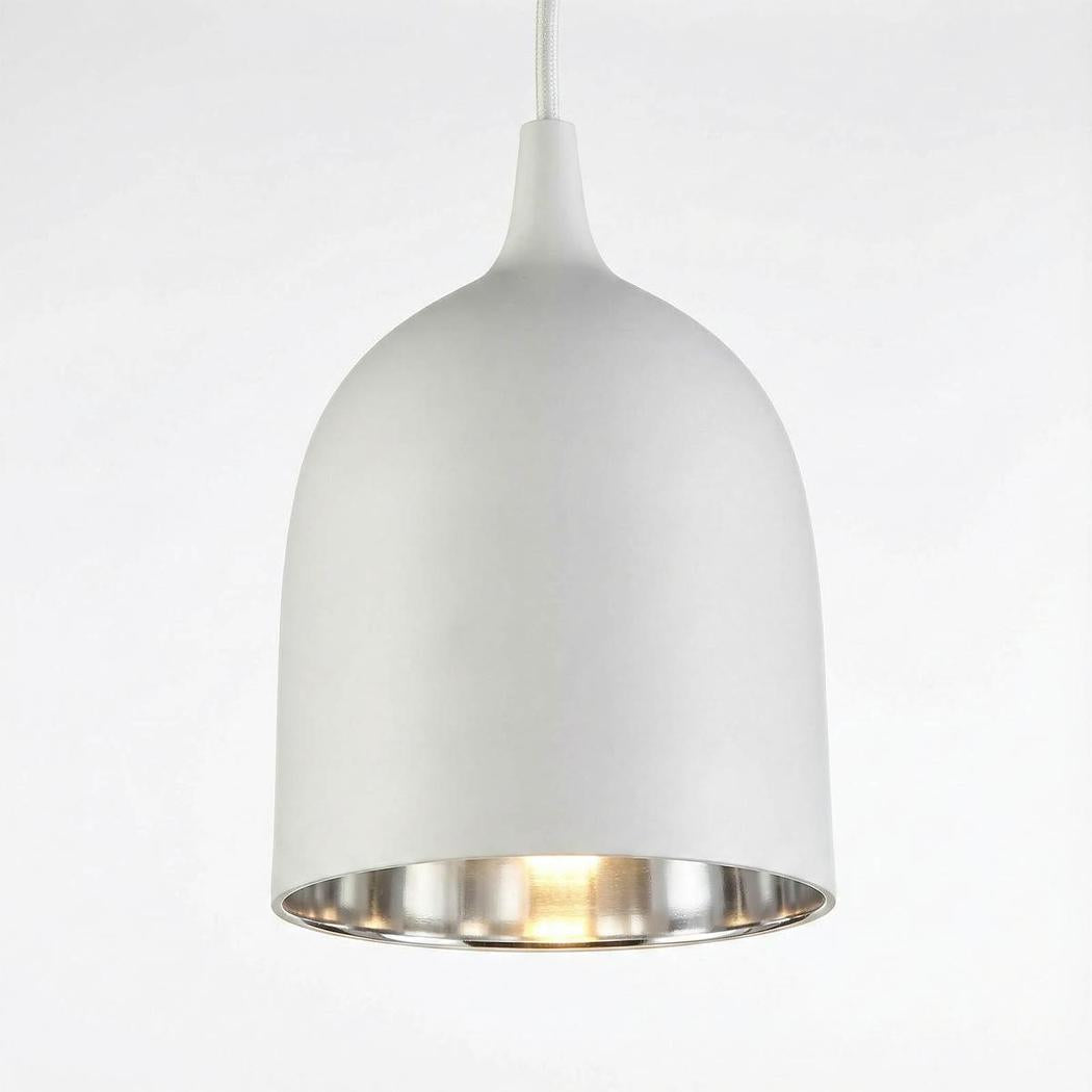 Lumi-R Ceiling Pendant White and Silver