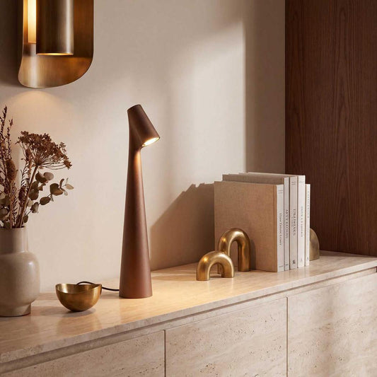 Herman Portable Table Lamp Brown