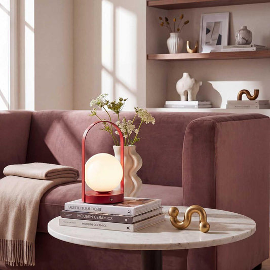 Nini Portable Table Lamp Dark Red