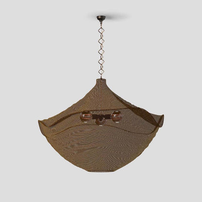 California Hanging Lamp Antique Brass