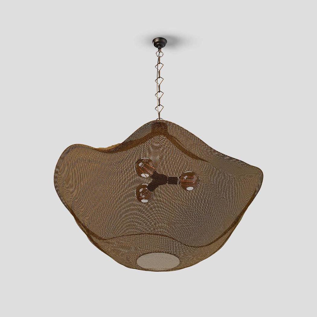 California Hanging Lamp Antique Brass