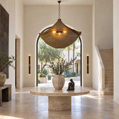 California Hanging Lamp Antique Brass
