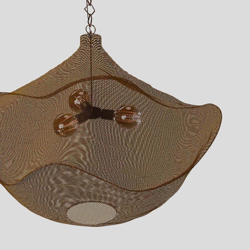 California Hanging Lamp Antique Brass