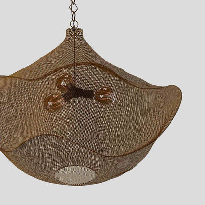 California Hanging Lamp Antique Brass
