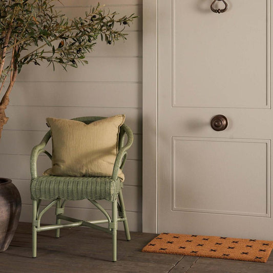 Cross Coir Doormat with Vinyl Backing Small