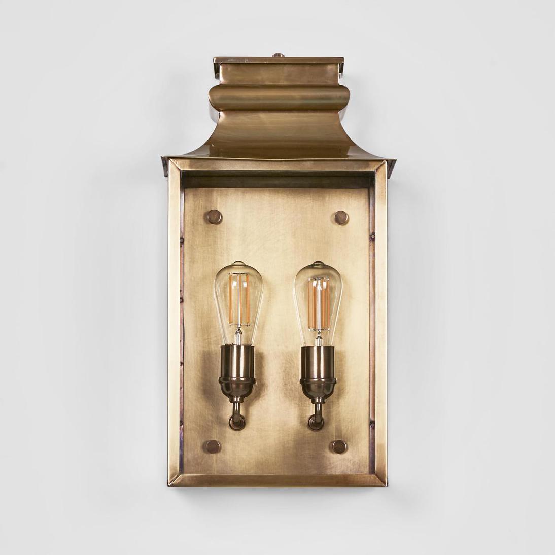 Westpoint Outdoor Wall Light Antique Brass