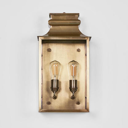 Westpoint Outdoor Wall Light Antique Brass