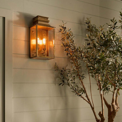 Westpoint Outdoor Wall Light Antique Brass