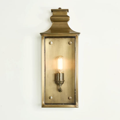 Westpoint Outdoor Wall Light Medium Antique Brass