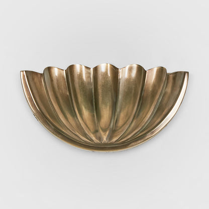 Half Moon Shell Shade Wall Light Large