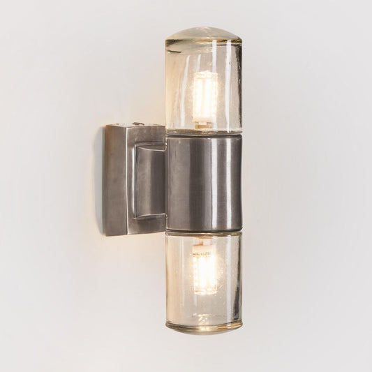 Plover Outdoor Wall Light Antique Silver
