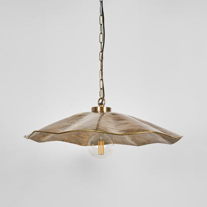 Melville Ceiling Pendant Hammered Antique Brass