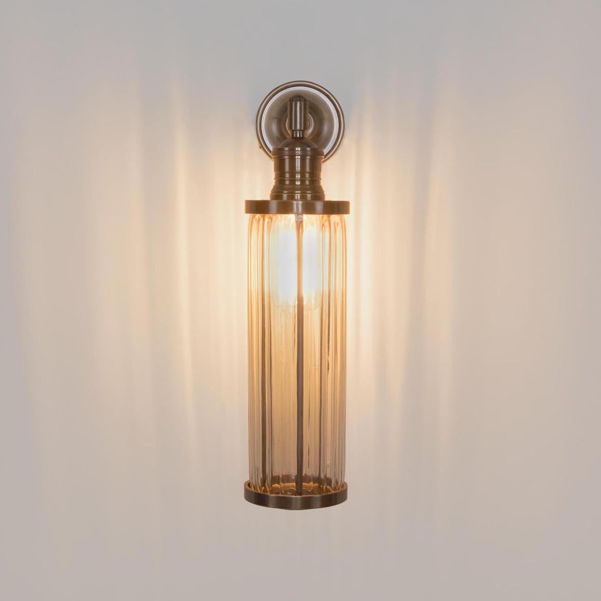 York Outdoor Wall Light Antique Brass