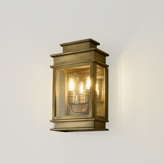 Regent Outdoor Wall Ligh Antqiue Brass