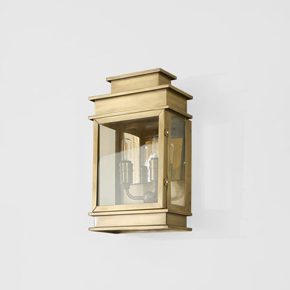 Regent Outdoor Wall Light Antqiue Brass