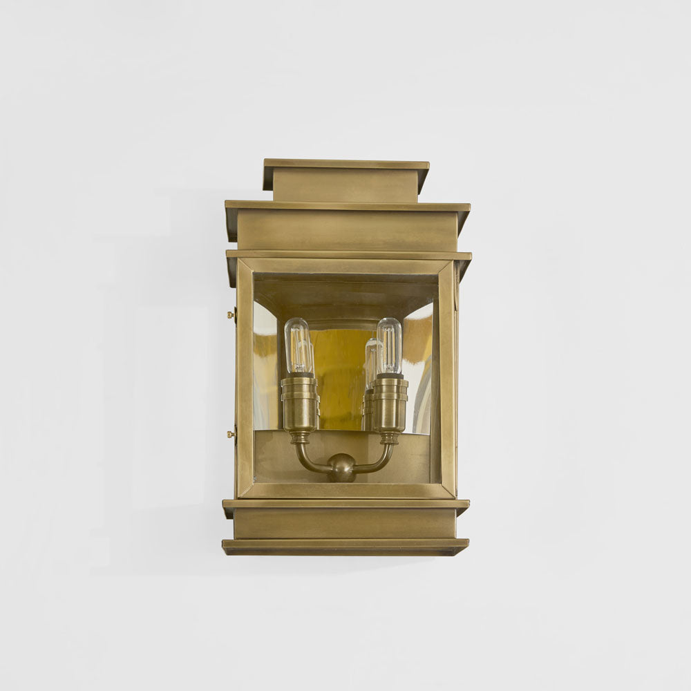 Regent Outdoor Wall Light Antqiue Brass