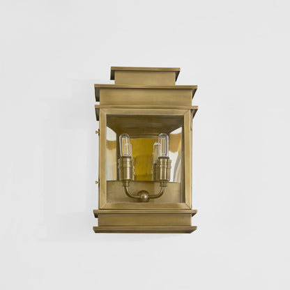 Regent Outdoor Wall Light Antqiue Brass