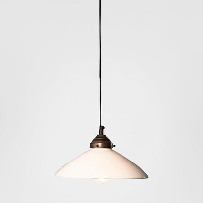 Newport Ceramic Dish Ceiling Pendant Medium White