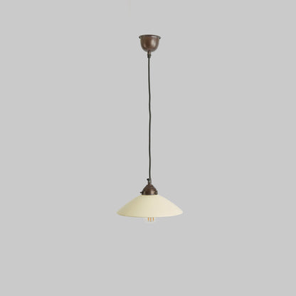 Newport Ceramic Dish Ceiling Pendant Medium White