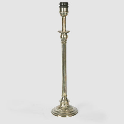 Chelsea Table Lamp Base Antique Silver- Base Only