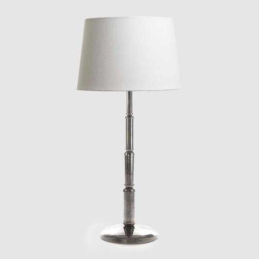 Chapman Table Lamp Base Antique Silver- Base Only