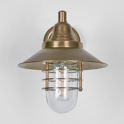 Clark Outdoor Wall Light Antique Brass