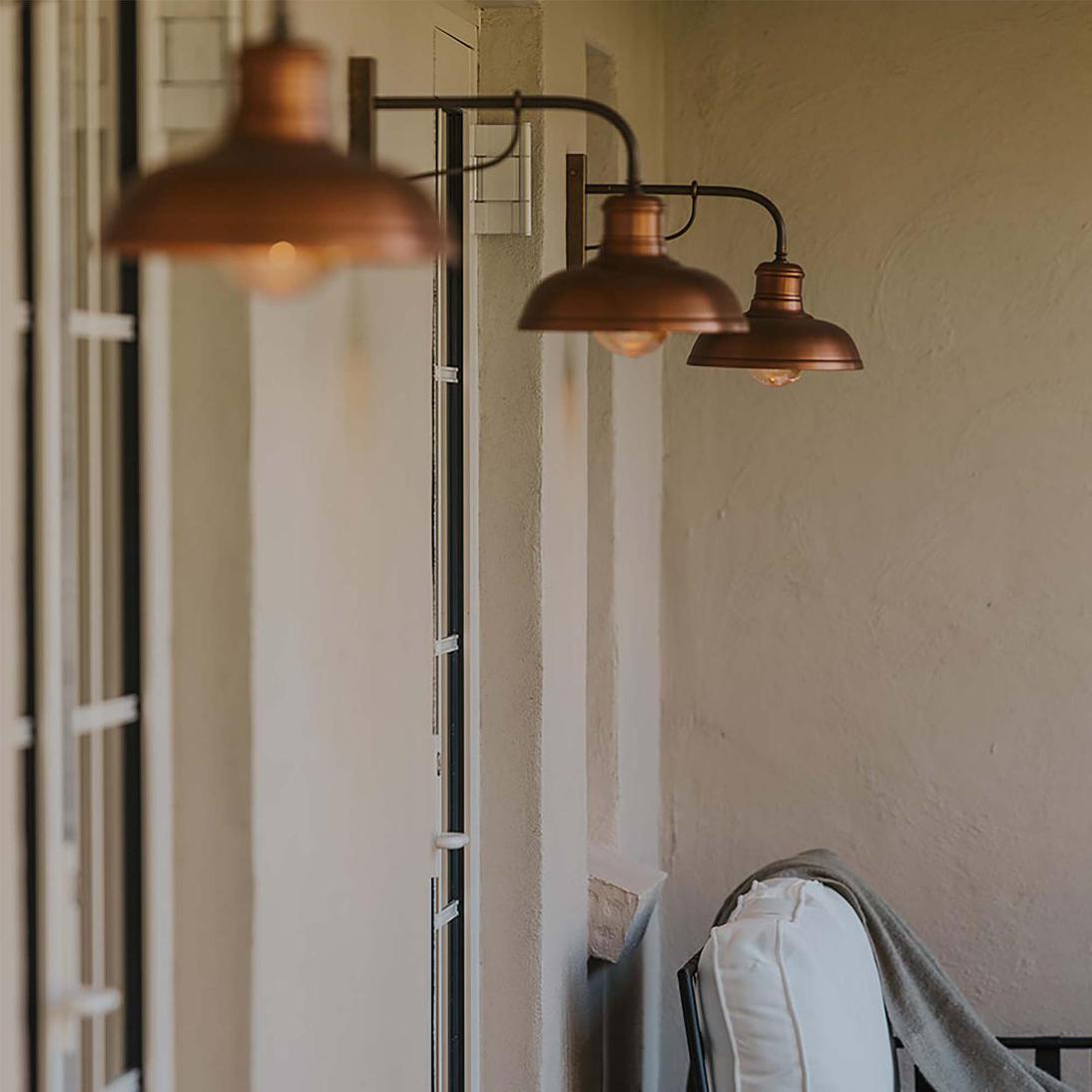 Bridgewater Outdoor Wall Light Brass