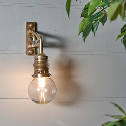 Carlton Outdoor Wall Light Antique Brass
