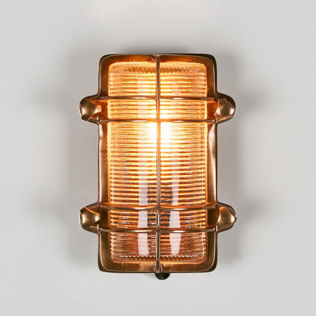 Harley Outdoor Wall Light Antique Brass