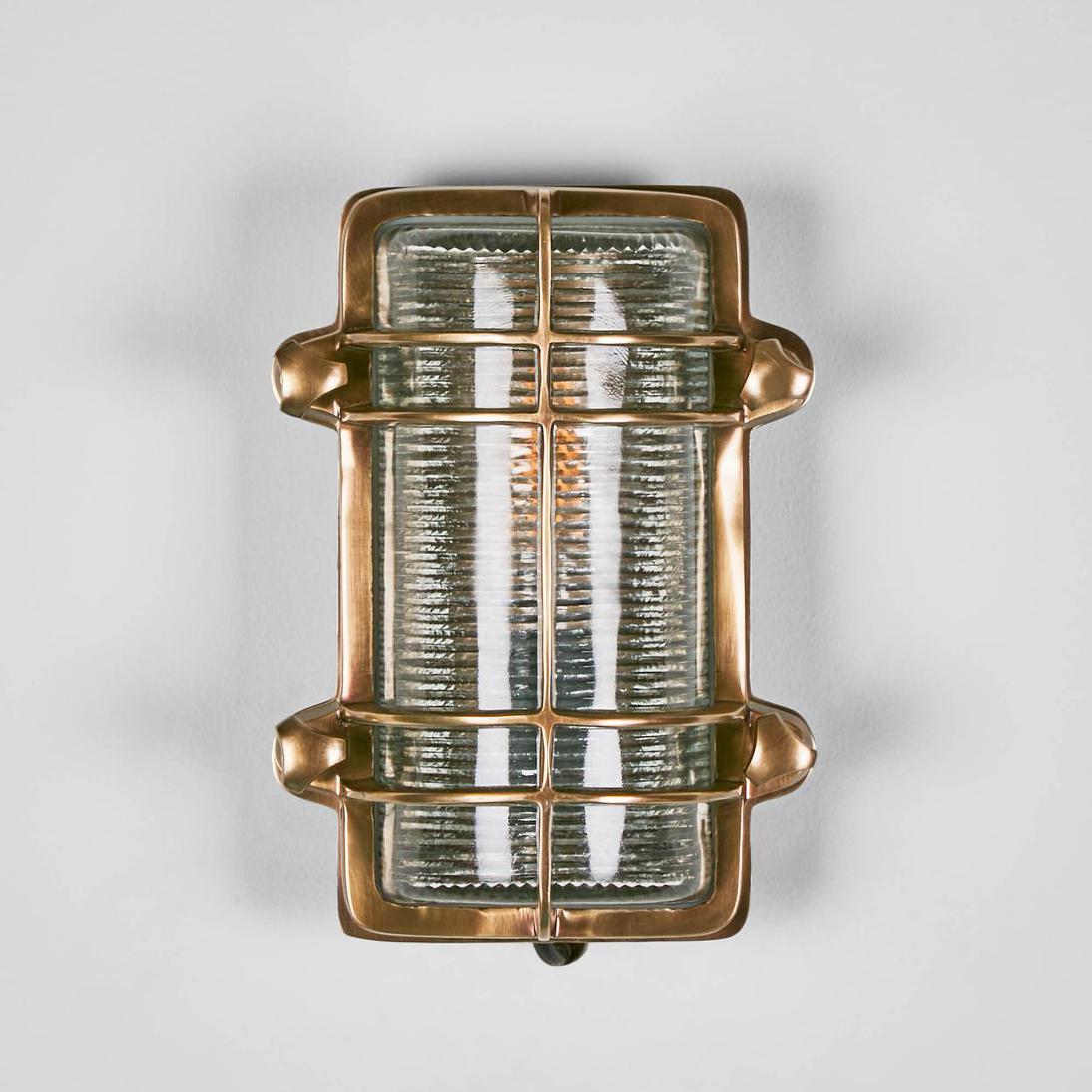Harley Outdoor Wall Light Antique Brass