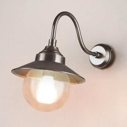 Zermatt Outdoor Wall Light Antique Silver