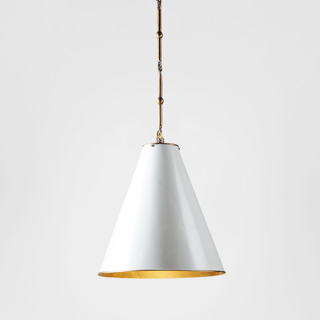 Monte Carlo Ceiling Pendant Small White and Brass