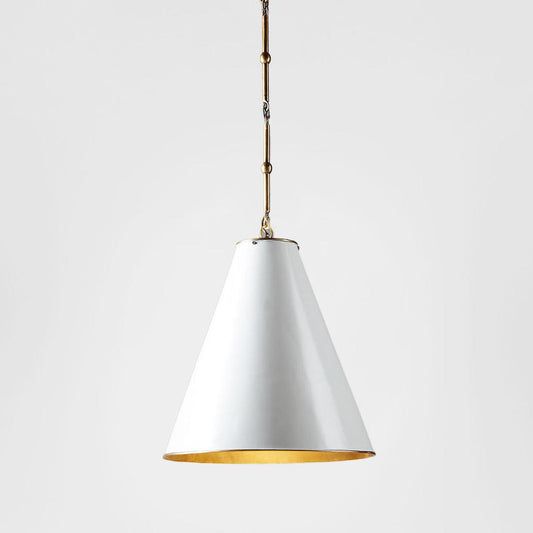 Monte Carlo Ceiling Pendant Small White and Brass