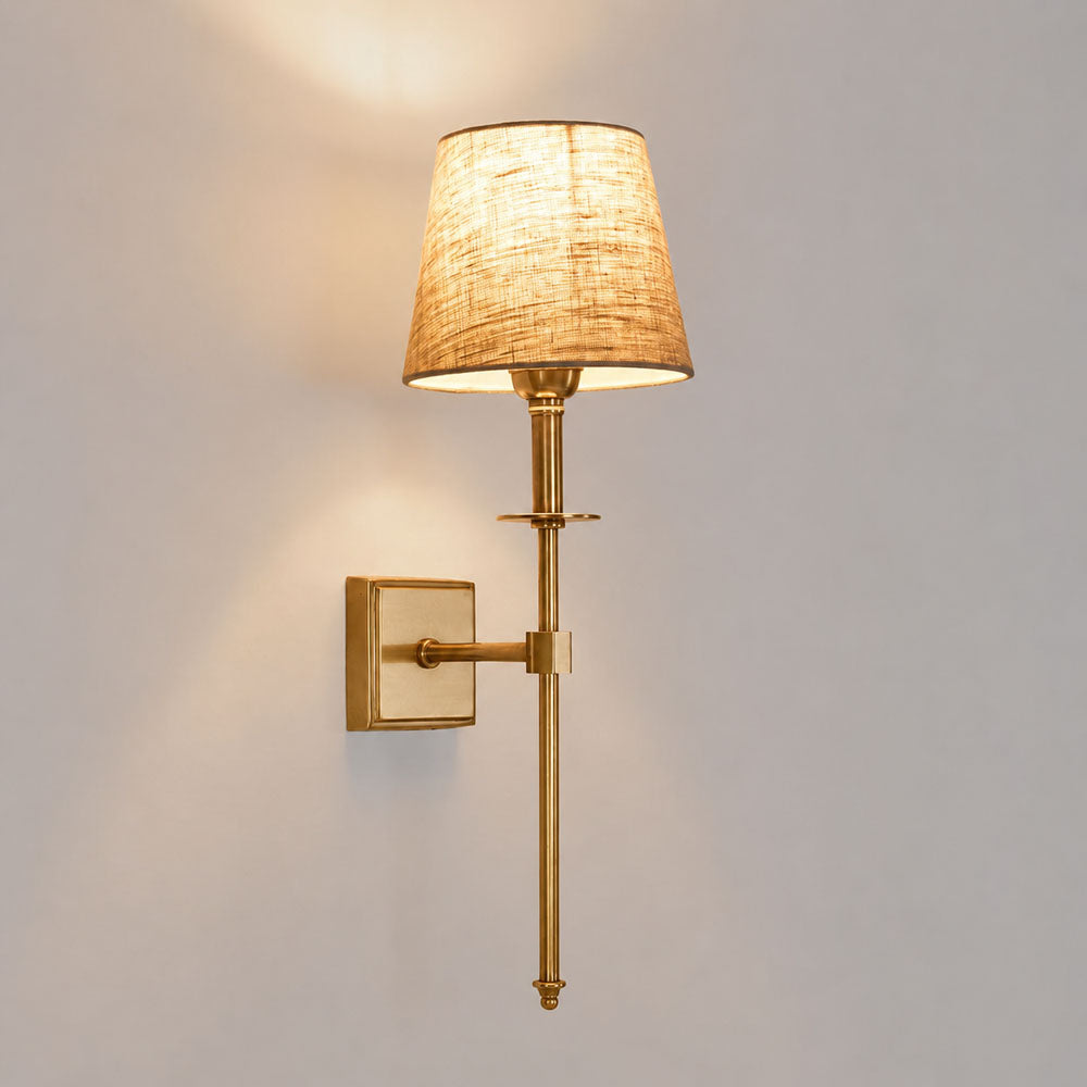 Danish Brass Wall Light Antique Silver