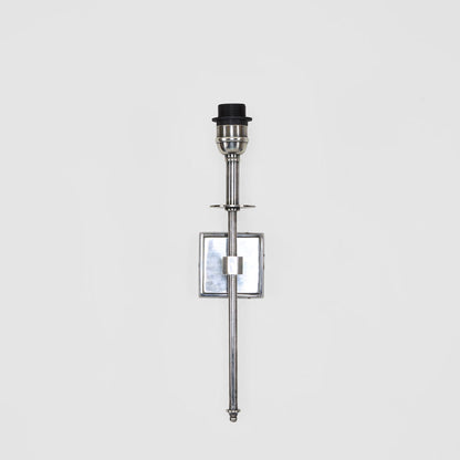Danish Brass Wall Light Antique Silver