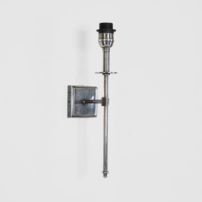 Danish Brass Wall Light Antique Silver
