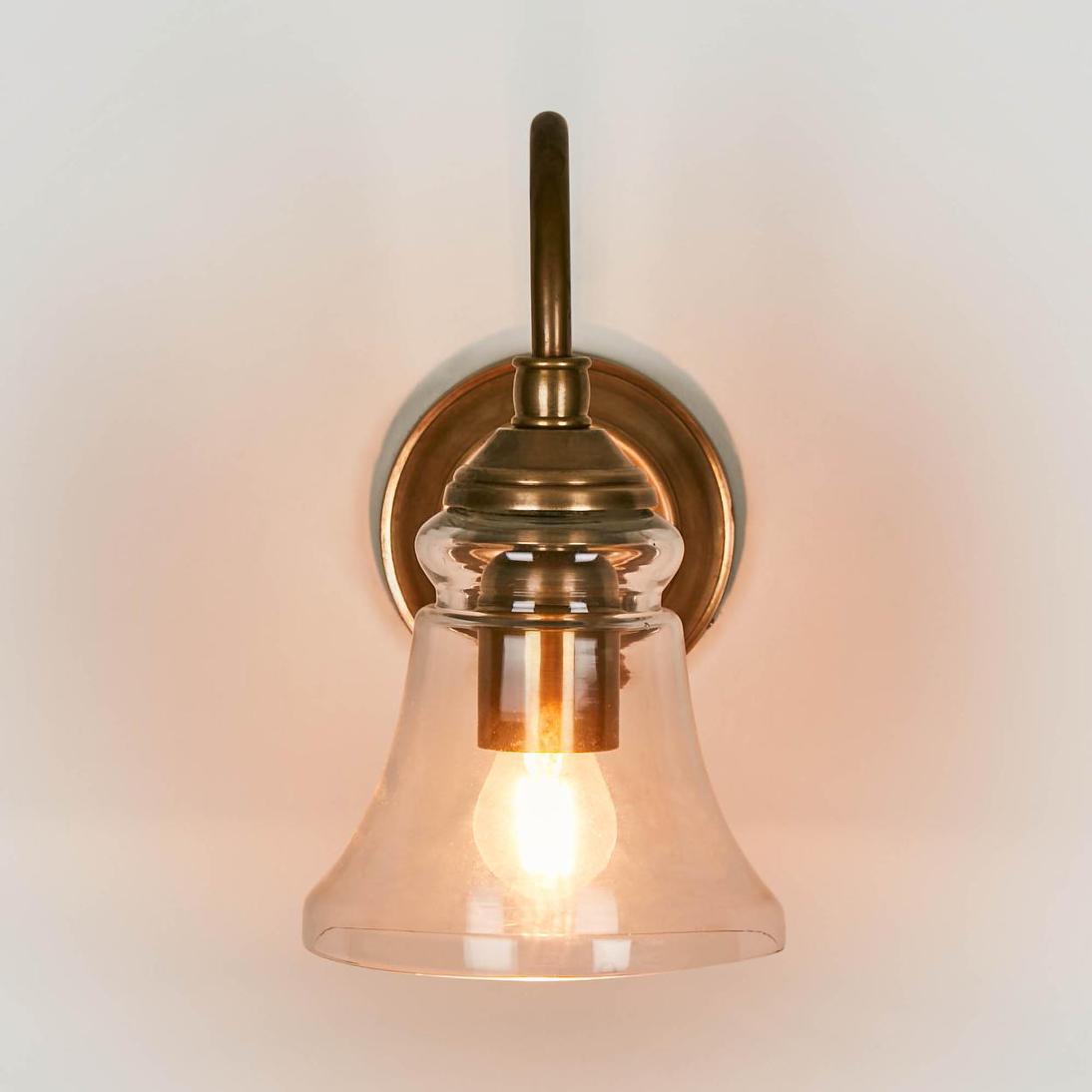 Plaza Wall Light Antique Brass