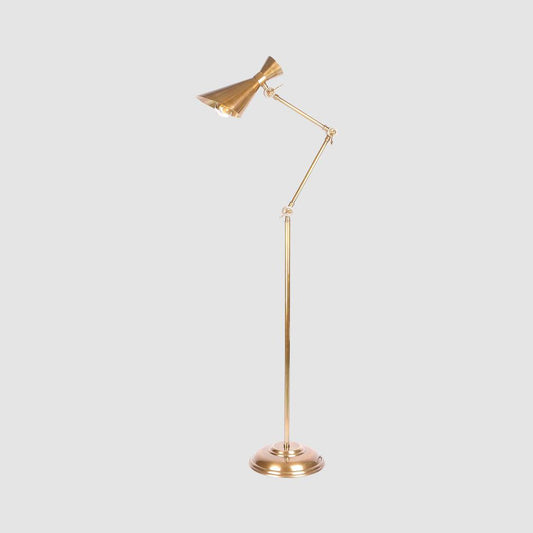 Grasshopper Floor Lamp Antique Brass