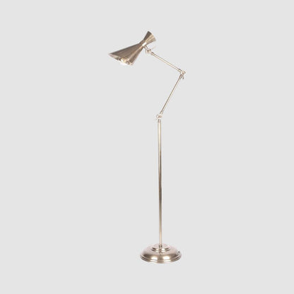 Grasshopper Floor Lamp Antique Silver