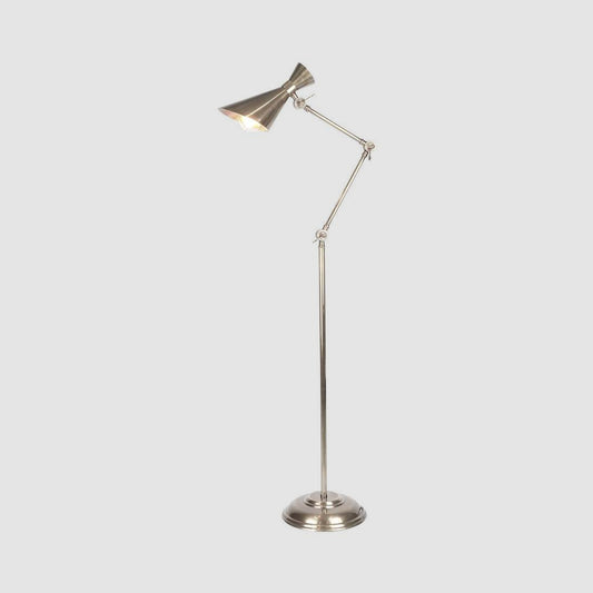 Grasshopper Floor Lamp Antique Silver