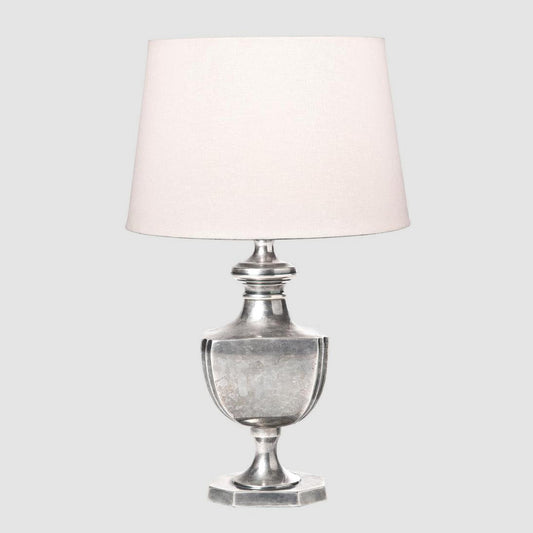 Albany Table Lamp Base Antique Silver- Base Only