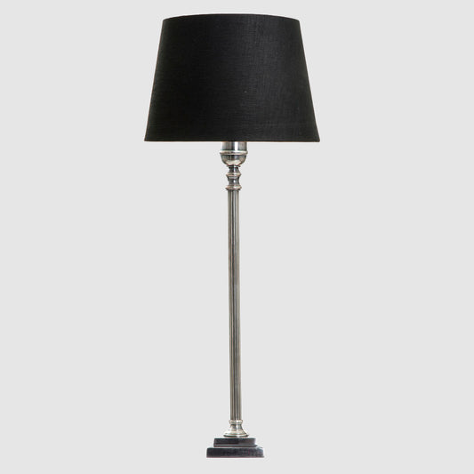 Crawford Table Lamp Base Antique Silver- Base Only