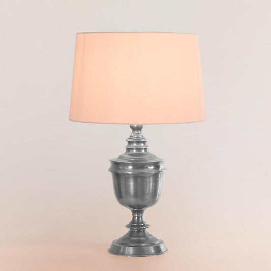 Sheffield Table Lamp Base Antique Silver- Base Only
