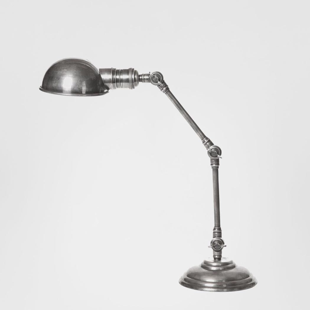 Stamford Desk Lamp Antique Silver