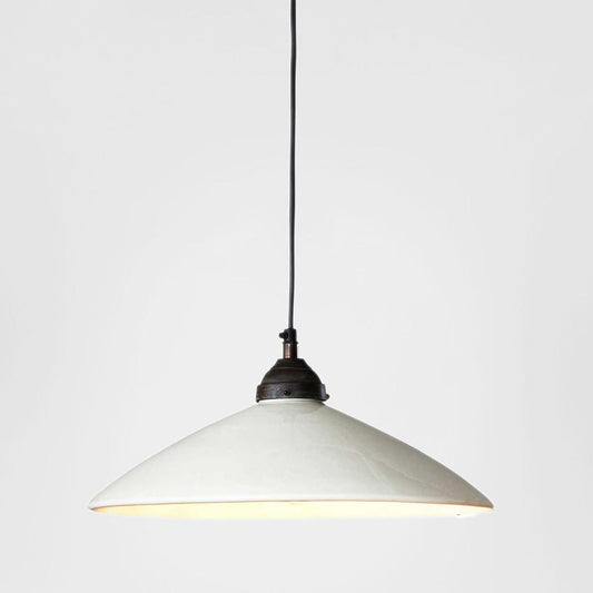 Newport Ceramic Dish Ceiling Pendant Large White