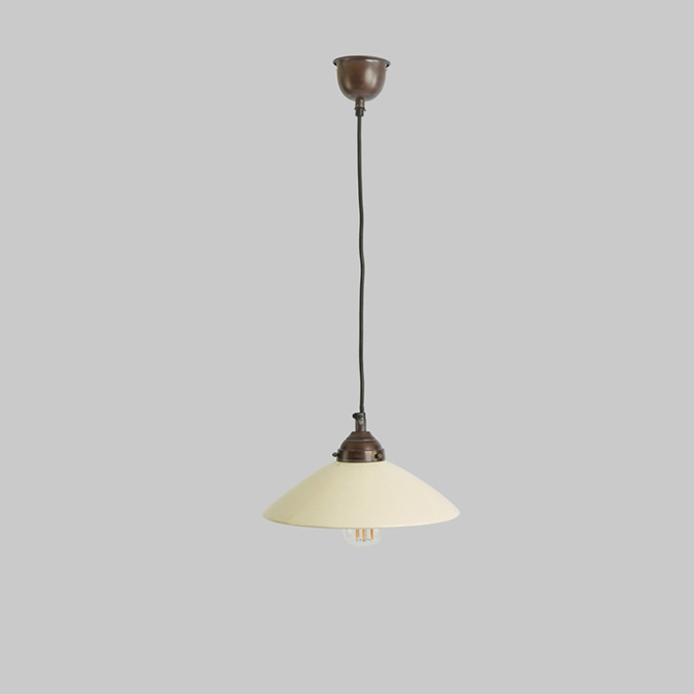 Newport Ceramic Dish Ceiling Pendant Large White