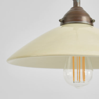 Newport Ceramic Dish Ceiling Pendant Large White