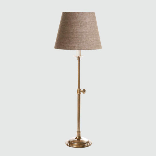 Davenport Table Lamp Base Antique Brass- Base Only
