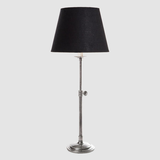 Davenport Table Lamp Base Antique Silver- Base Only